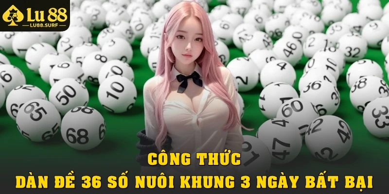 Công thức dàn đề 36 số nuôi khung 3 ngày bất bại